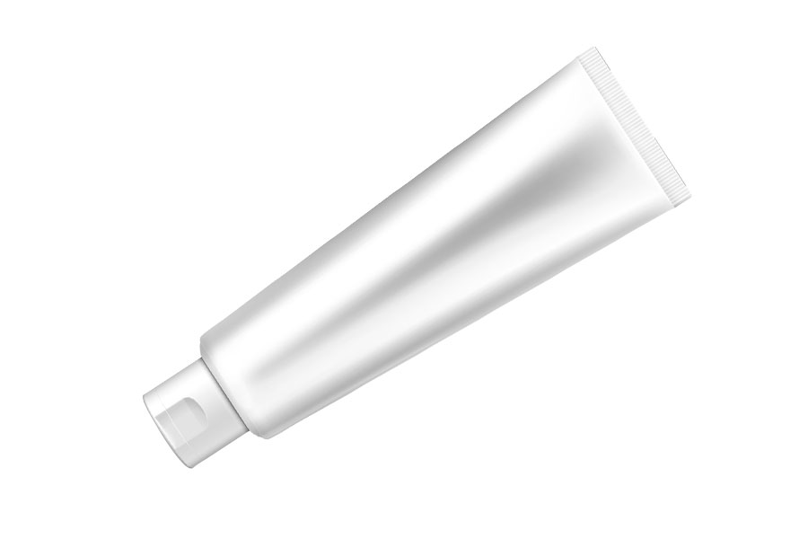 a tube of toothpaste